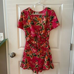 Show Me Your MuMu tie front romper size large